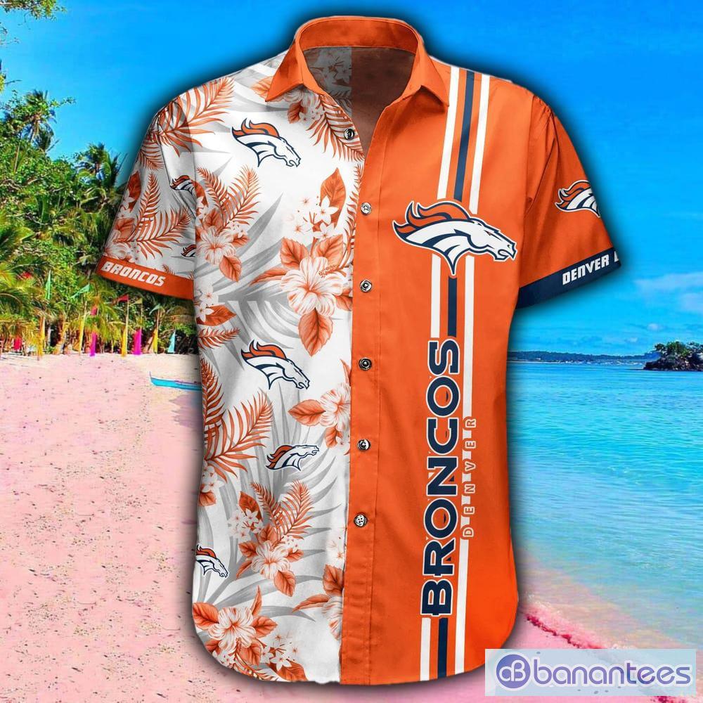 Denver Broncos NFL Logo Combo Hawaiian Shirt And Short Summer For Men Women  - Freedomdesign