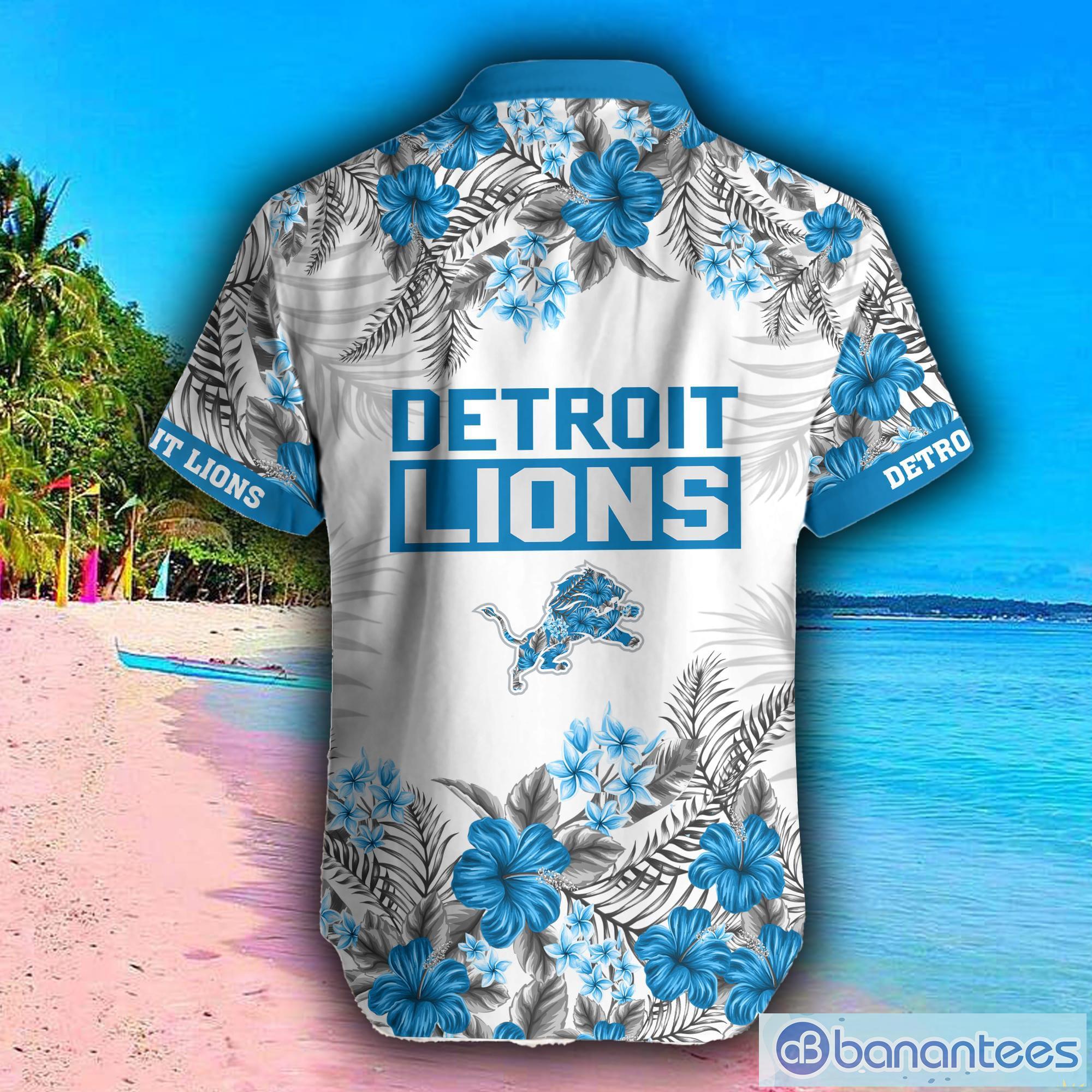 Detroit Lions NFL Summer 3D Hawaiian Shirt And Shorts For Men And Women  Gift Fans - Banantees