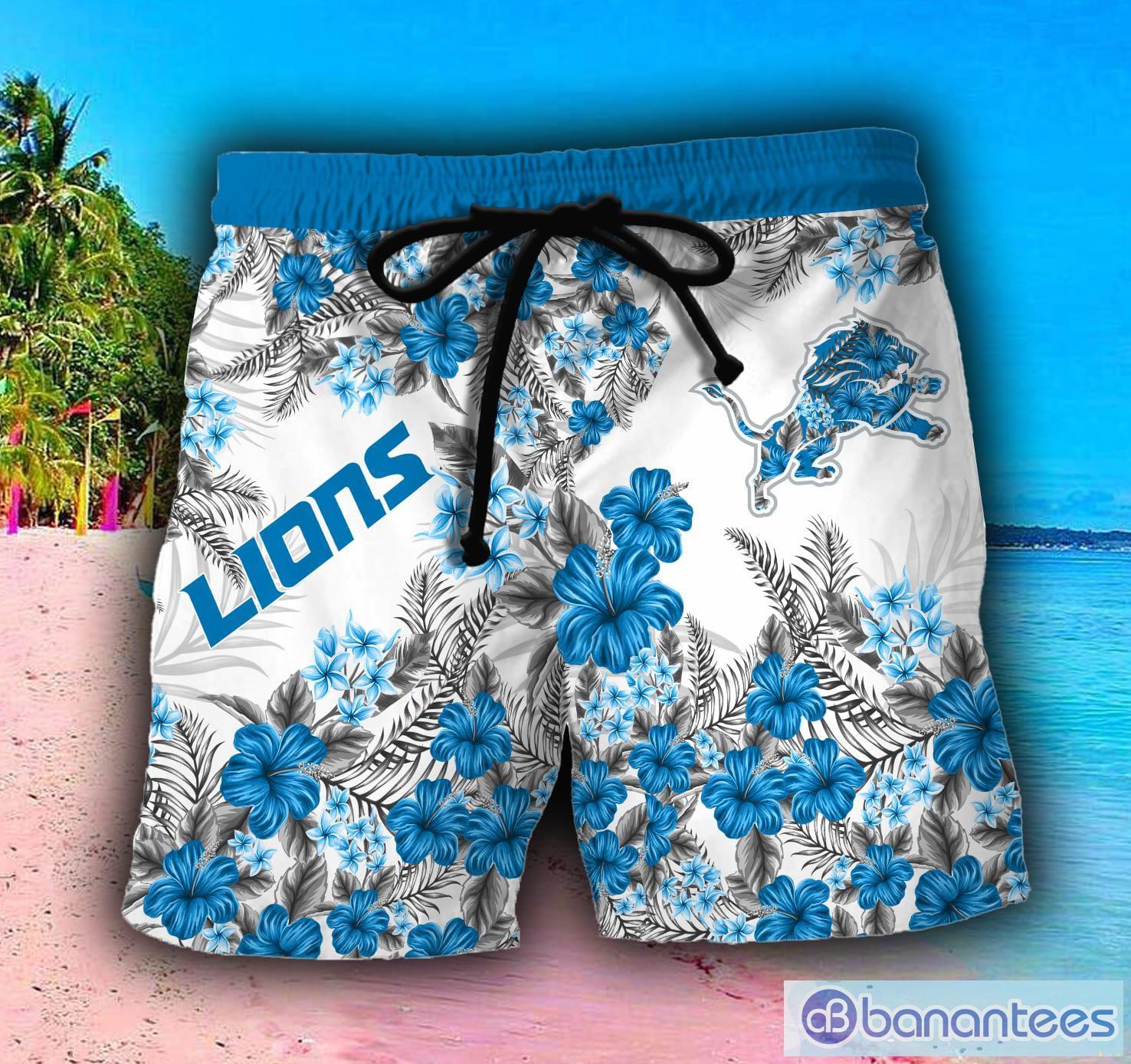 Detroit Lions 3D Hawaiian Shirt And Shorts For Men And Women Gift Fans -  Banantees