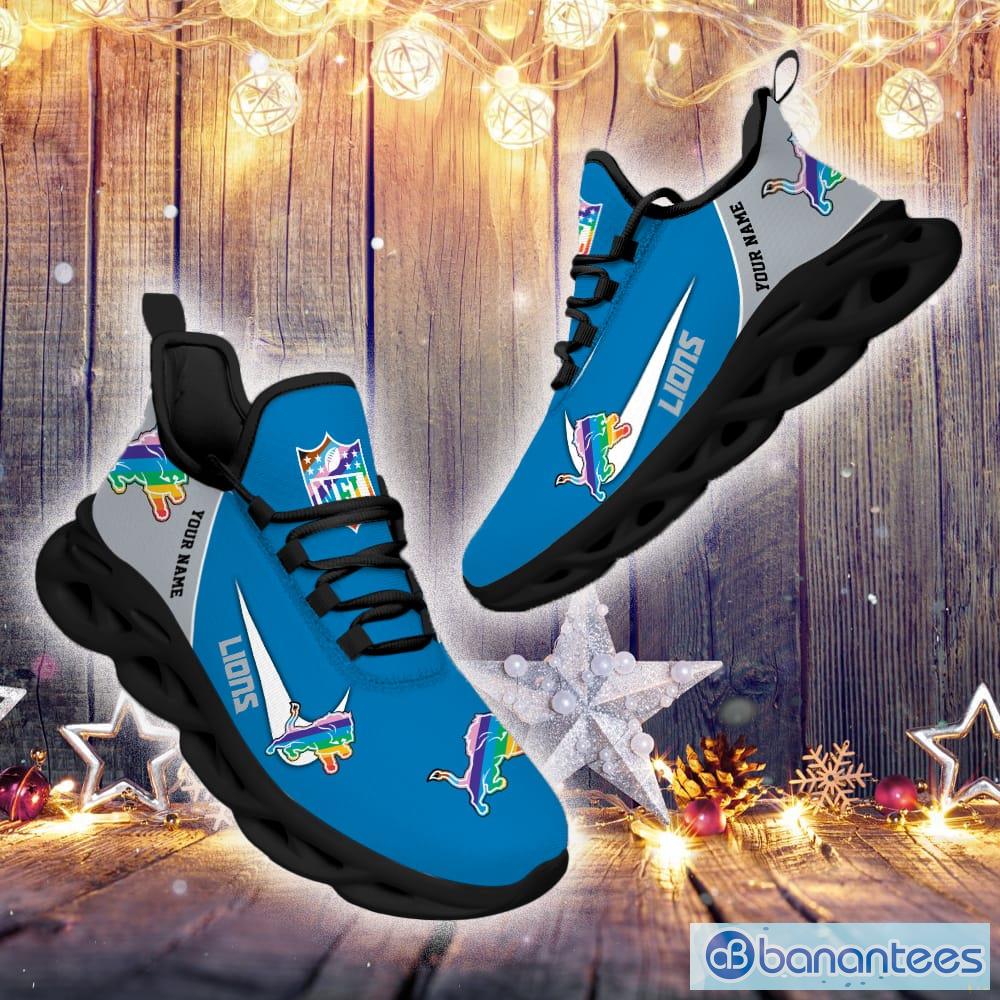 Detroit Lions NFL Clunky Shoes New Trend Max Soul Shoes Running Sneakers -  Banantees