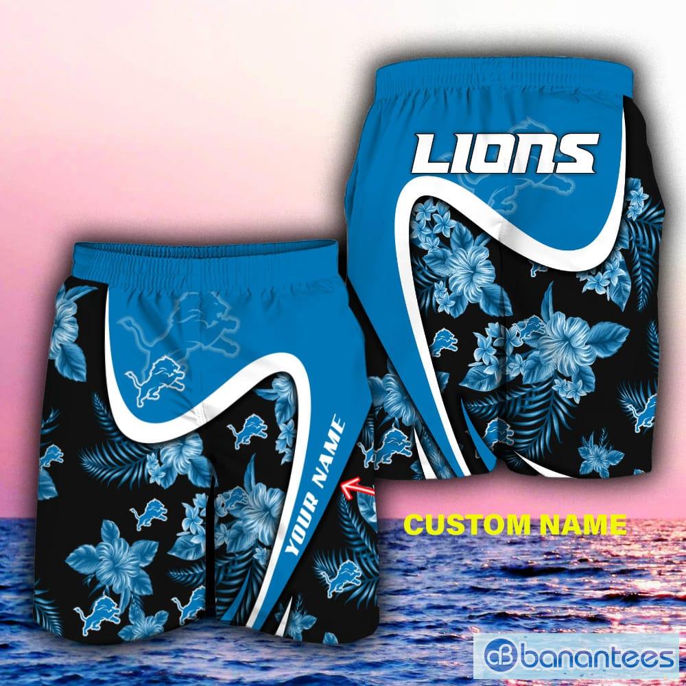 Detroit Lions NFL Custom Name Hawaiian Shirt For Men And Women