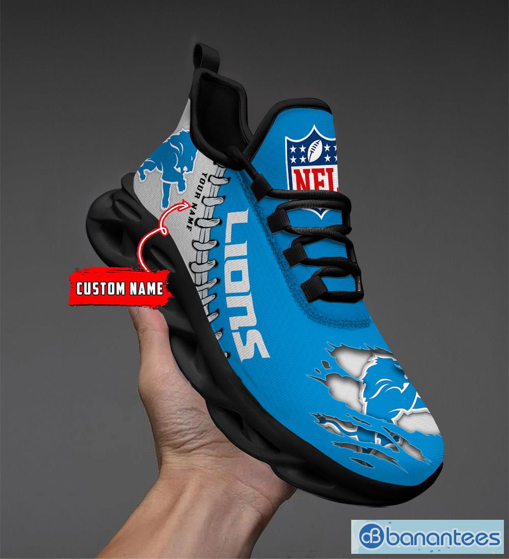 NFL Shoes Detroit Lions Running Sneakers Custom Name Max Soul Shoes -  Banantees