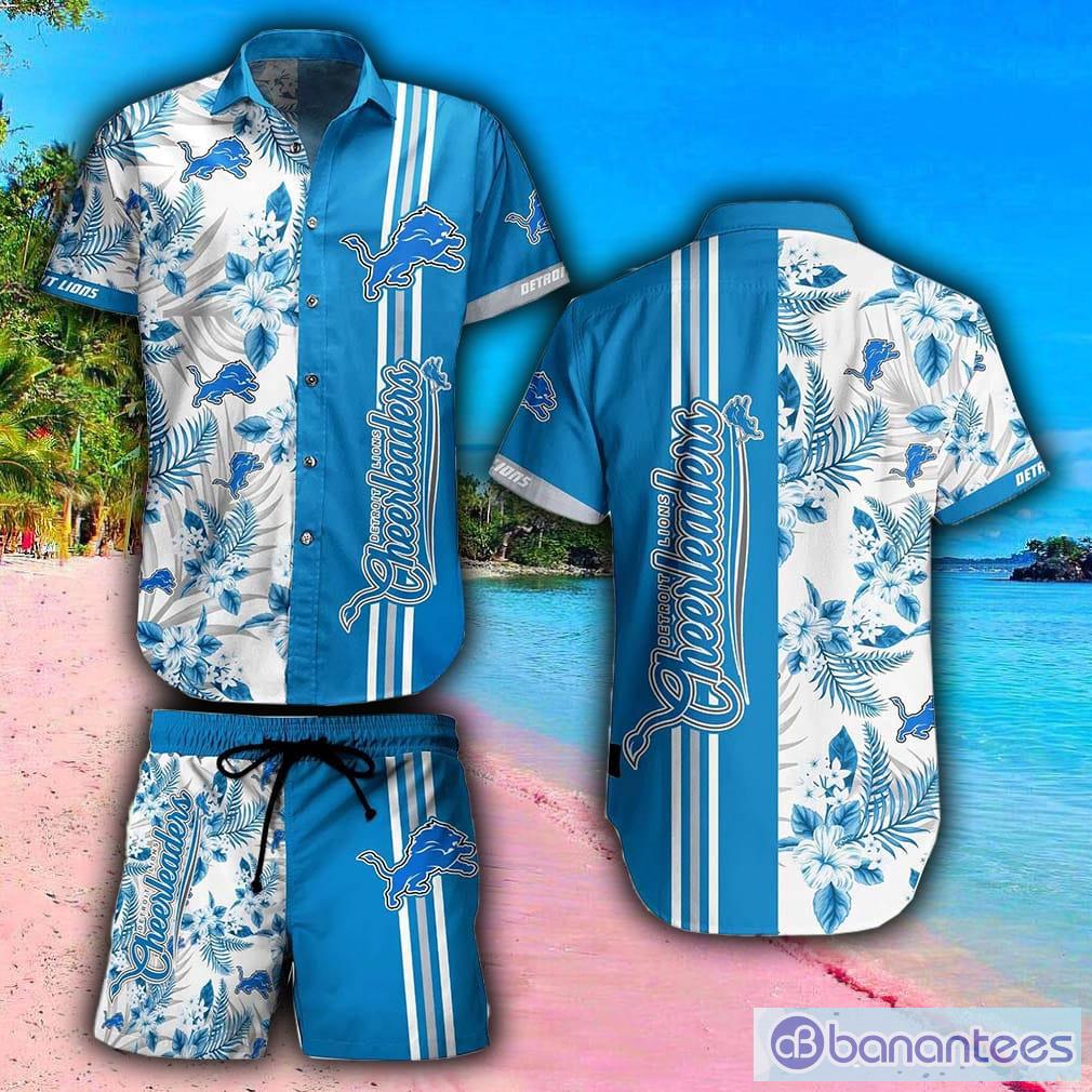 Men's Detroit Lions Hawaiian Shirt Tropical - Banantees