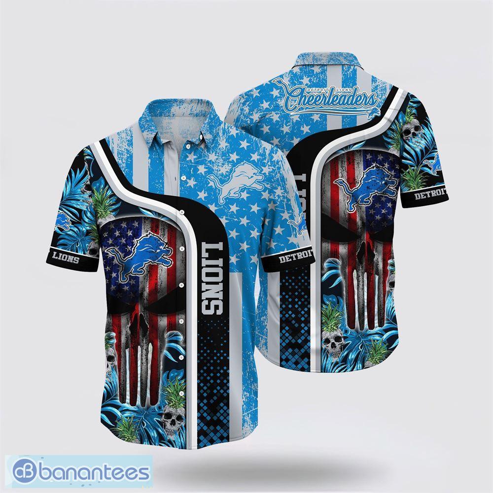 Detroit Lions NFL Custom Name Hawaiian Shirt - Banantees