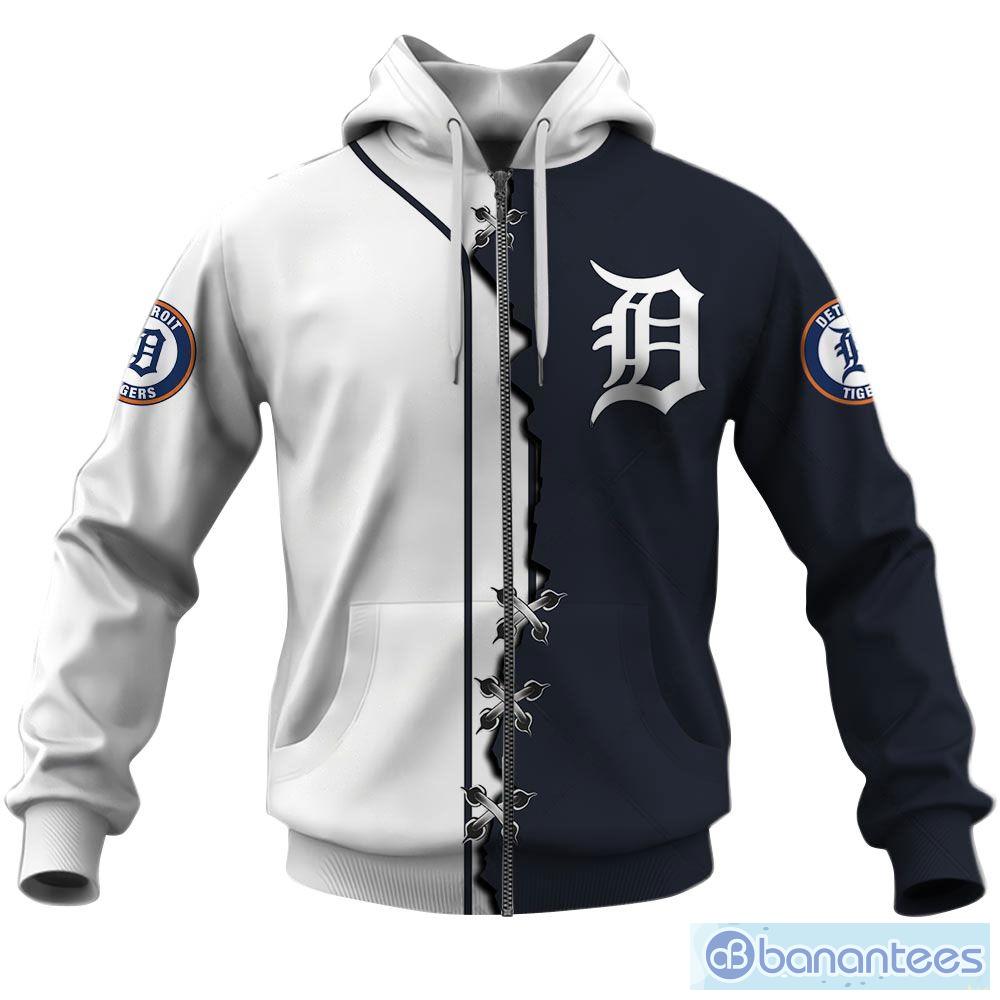 Detroit Tiger Custom Number And Name AOP MLB Hoodie Long Sleeve
