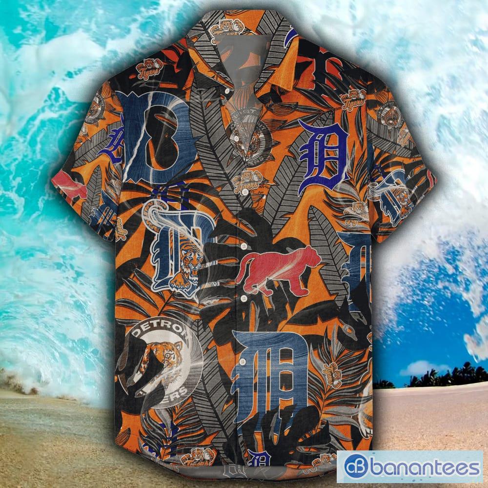 Edmonton Oilers Hawaiian Retro Logo NHLTropical Beach Men And Women Gift  For Fans - Banantees