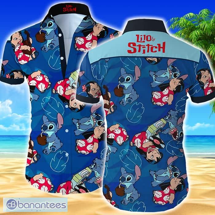 Lilo & Stitch Summer Tropical Stitch Hibiscus Hawaiian Shirt