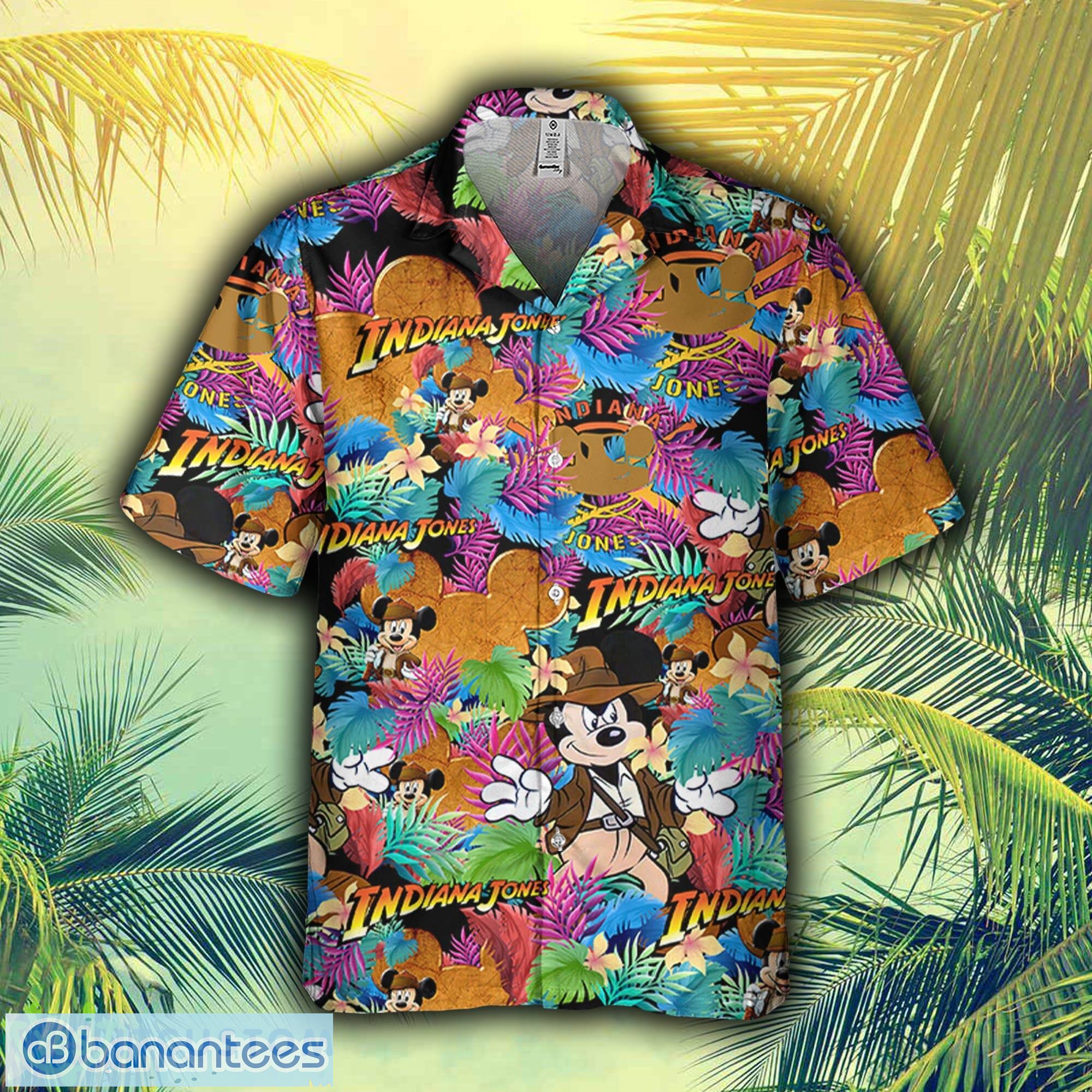 Disney Mickey Indiana Jones Summer Tropical Disney Hawaiian Shirt