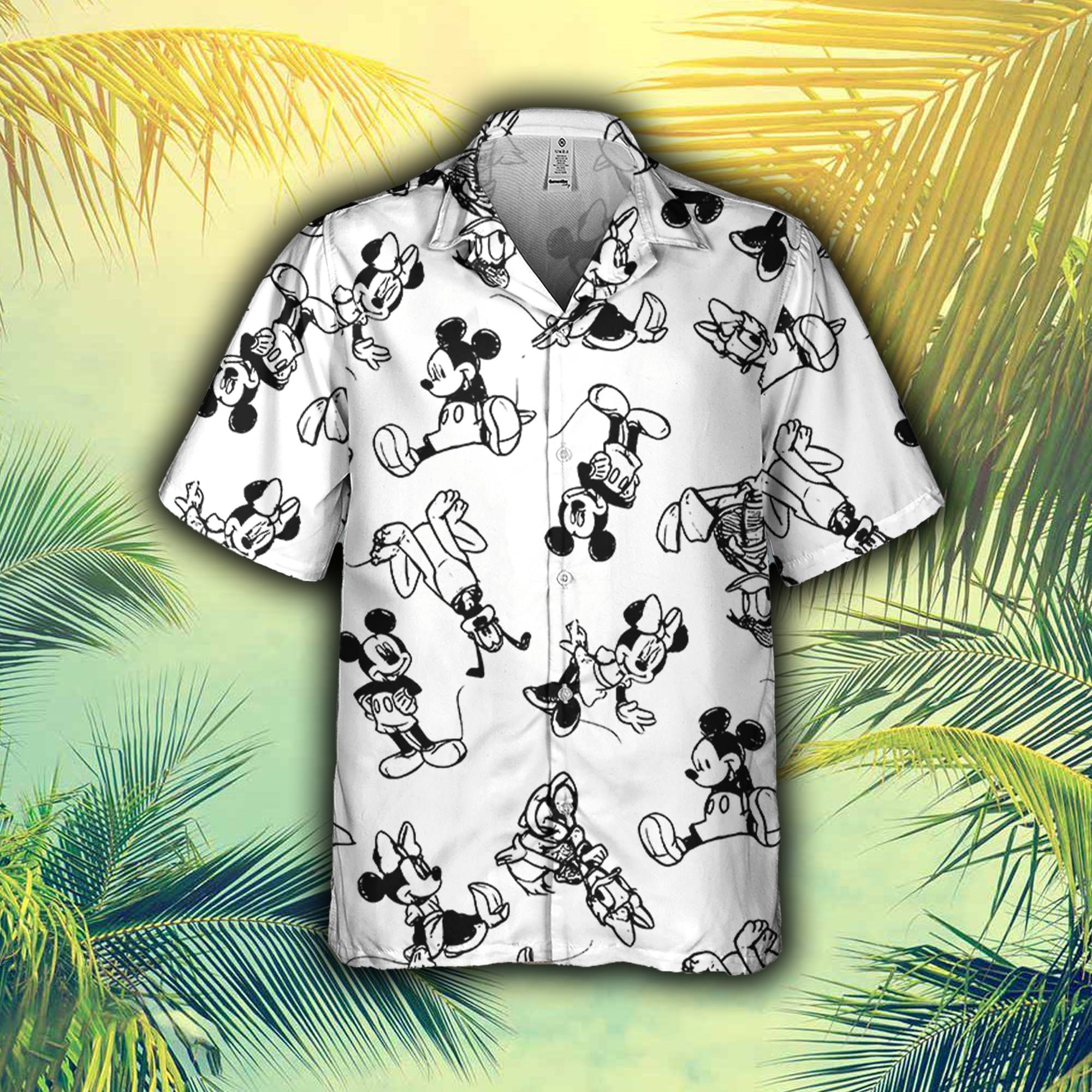 Green Bay Packers Mickey Mouse Summer Hawaiian Shirt And Shorts - Banantees