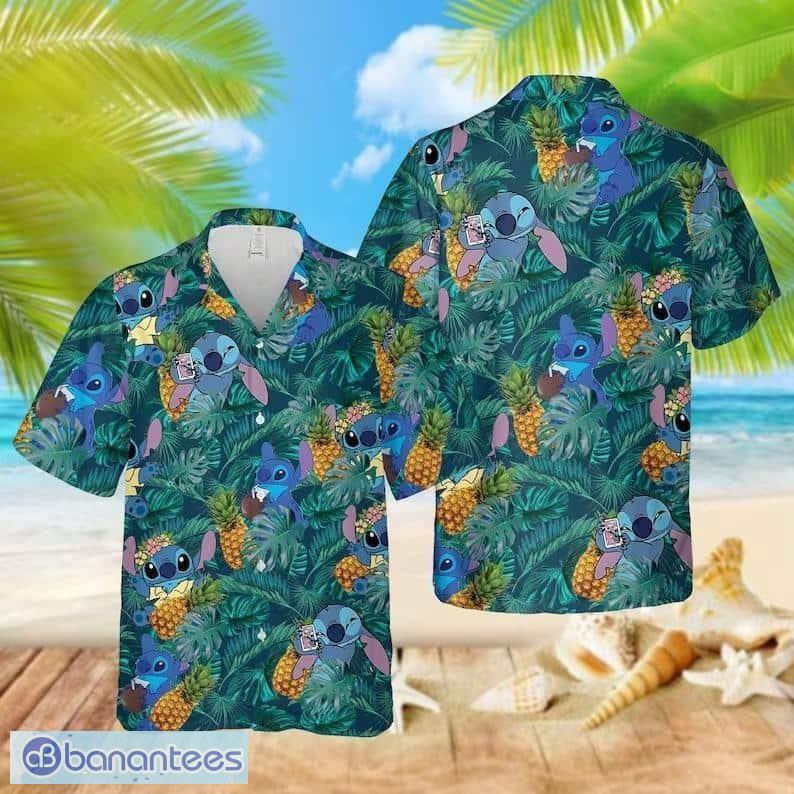 Chicken Rooster Tropical Pineapple Hawaiian Shirt