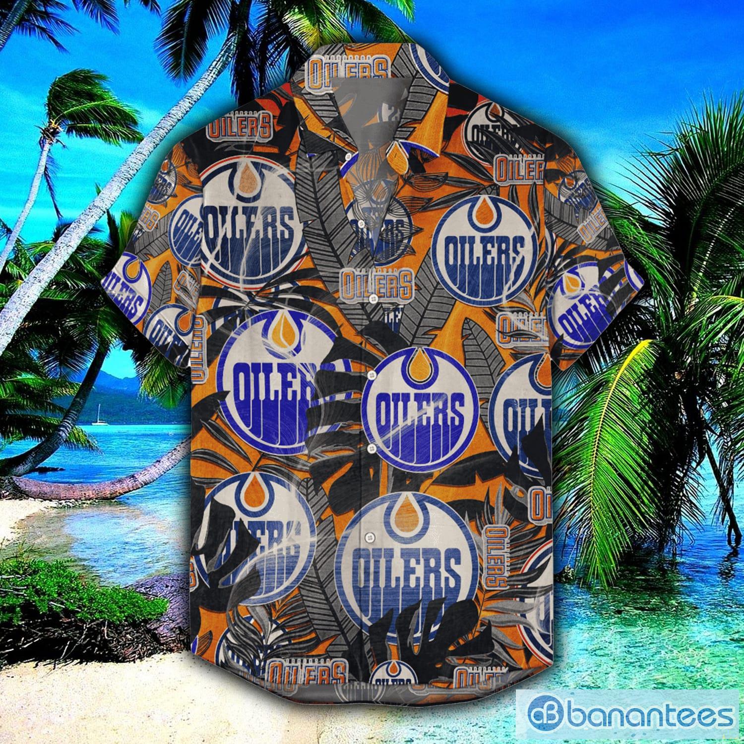 NHL Edmonton Oilers 3D Funny Hawaiian Shirt - Bring Your Ideas, Thoughts  And Imaginations Into Reality Today