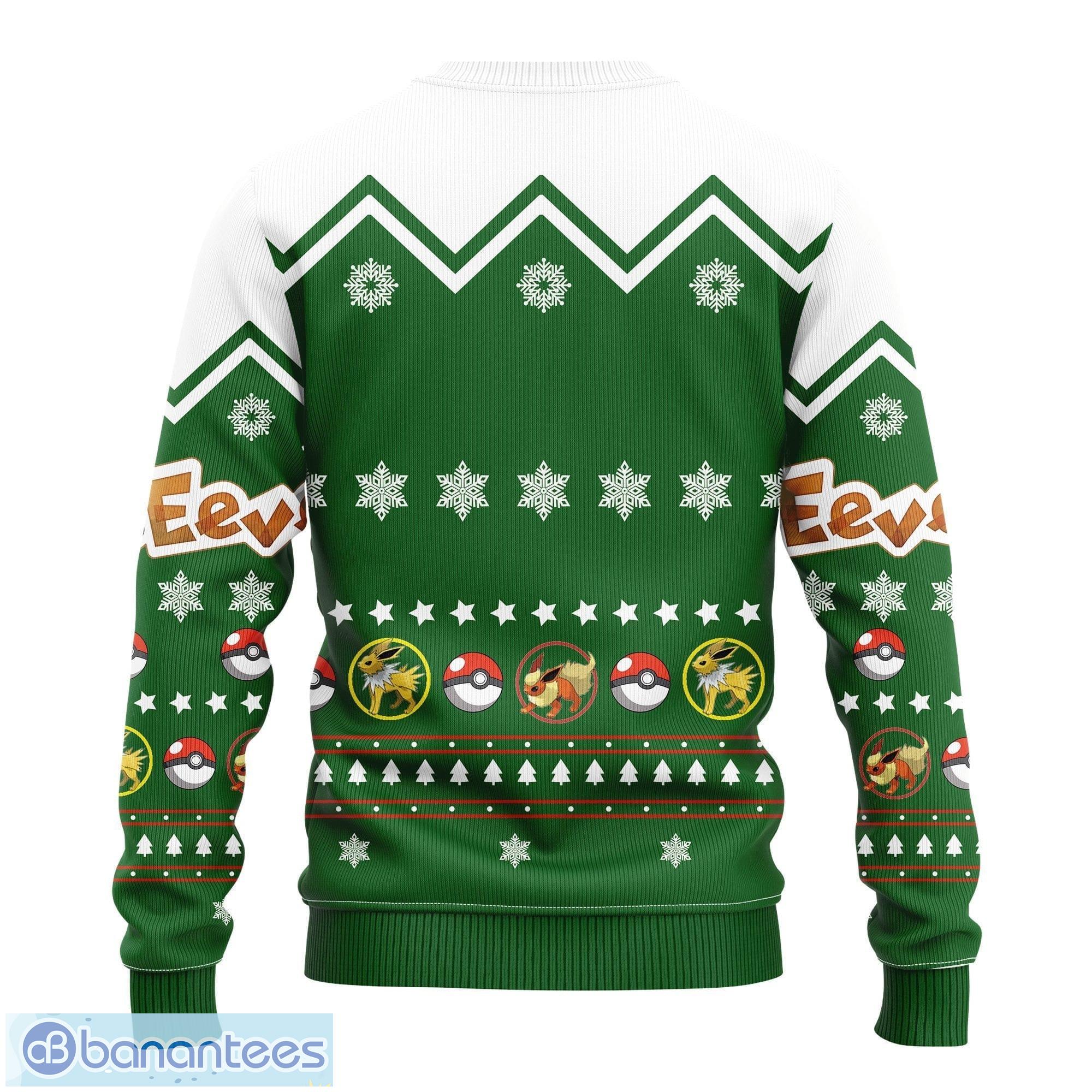 Eevee Pokemon Ugly Christmas Sweater For Men Women - Banantees