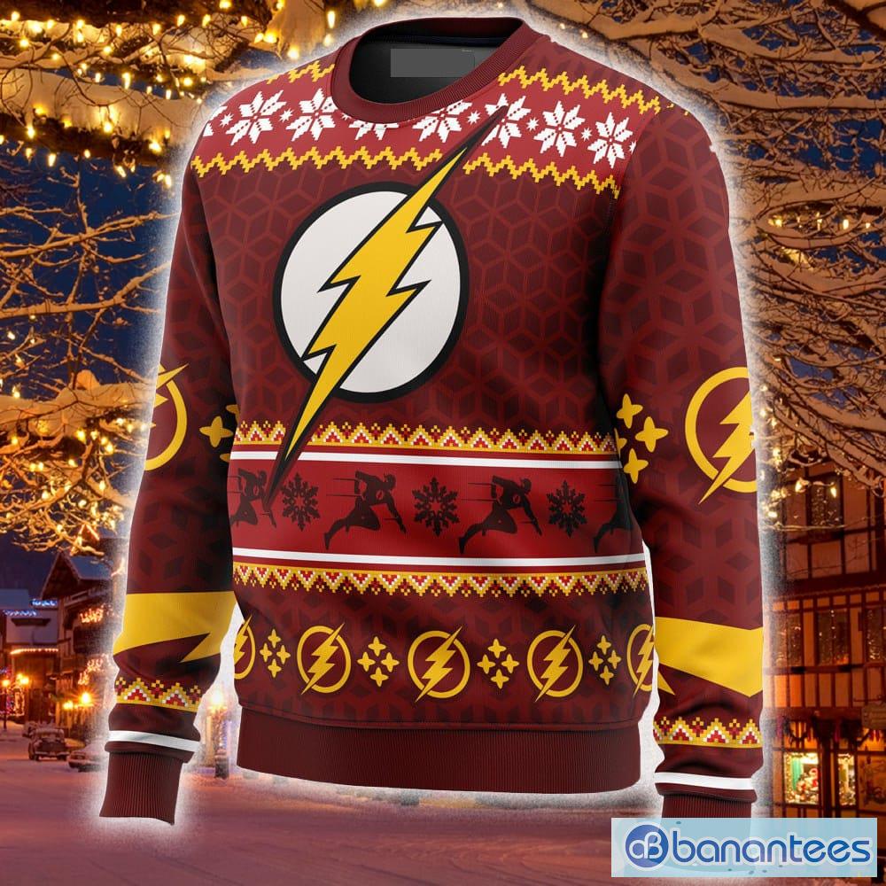 Fast Christmas The Flash DC Comics Ugly Christmas 3D Sweater Gift