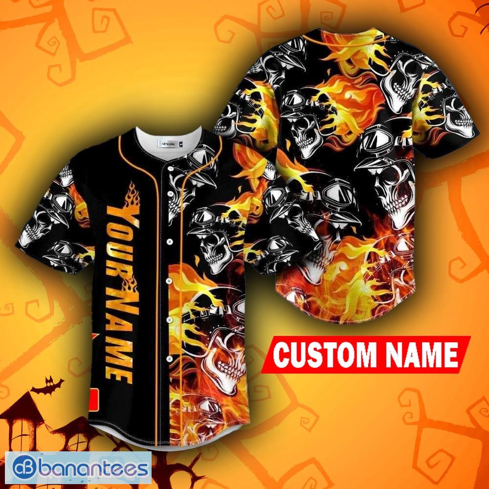 Custom Name Whataburger Men And Women Skull Baseball Jersey Shirt