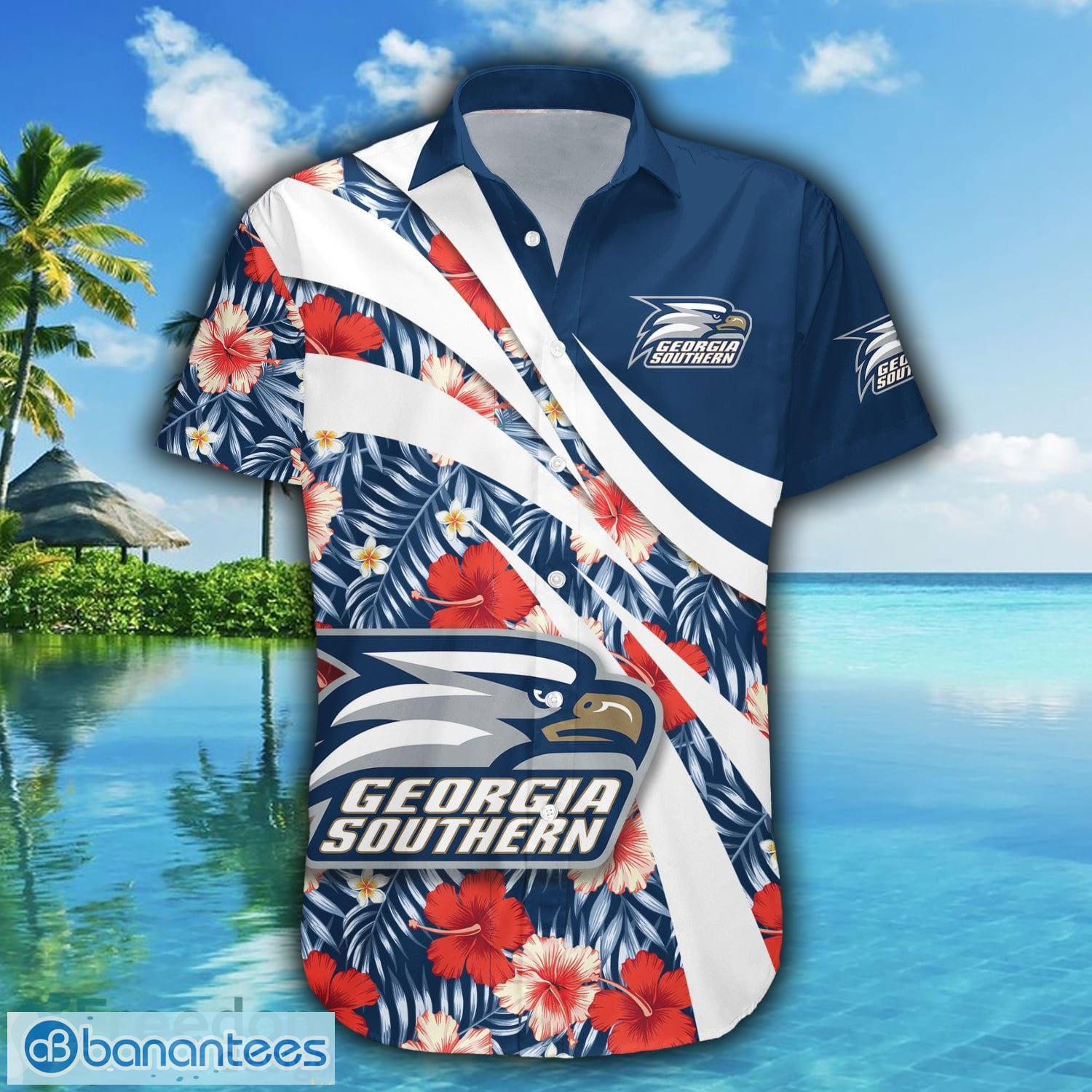 Georgia Southern Eagles 3D Hawaiian Shirt Grunge Polynesian TattooNCAA  Summer Beach For Fans Gift - Freedomdesign