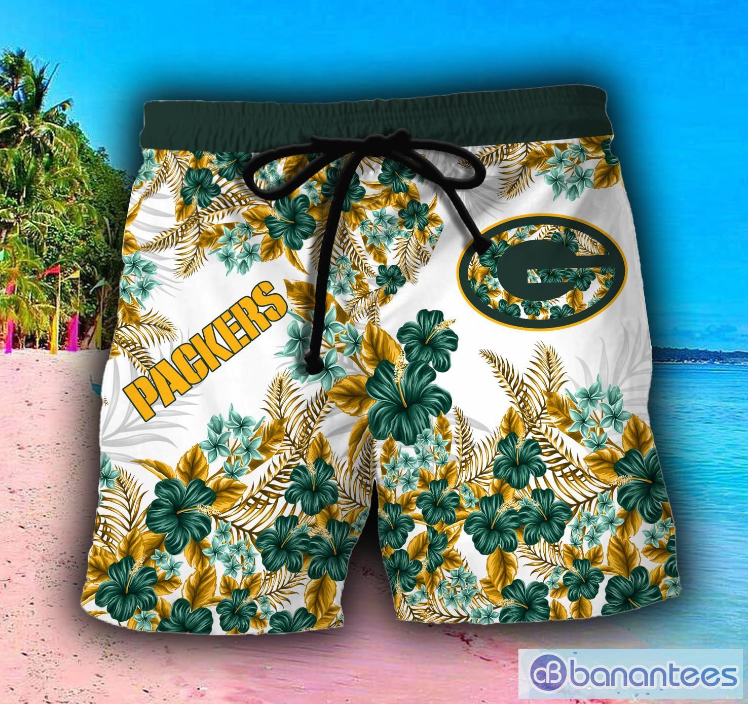 Green Bay Packers 3D Hawaiian Shirt And Shorts For Men And Women Gift Fans  - Banantees