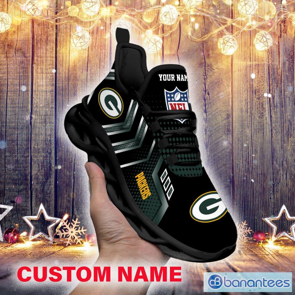 Custom Name NFL Teams Green Bay Packers Max Soul Shoes Style Gift