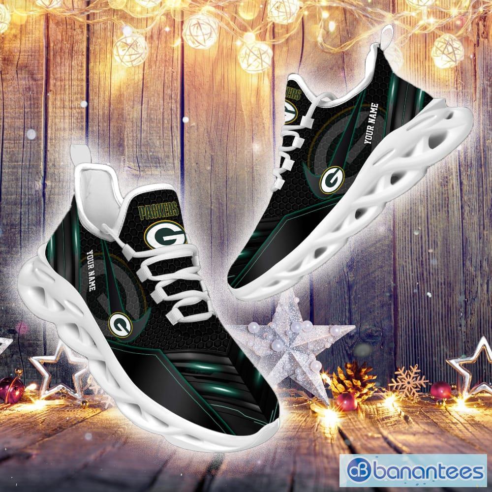 Green Bay Packers Neon Flames Design Running Sneaker Max Soul Shoes Gift  For Men And Women - Banantees