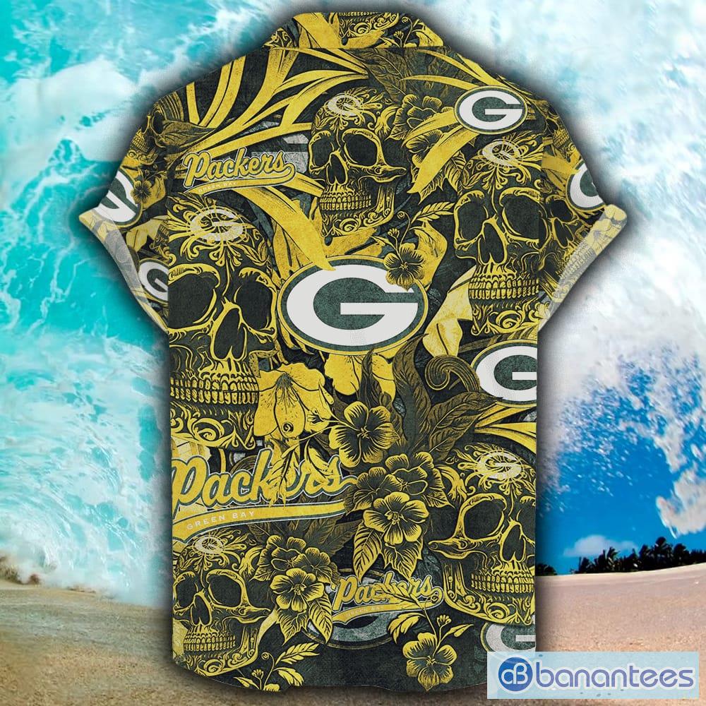 Green Bay Packers NFL Mens Floral Button Up Shirt