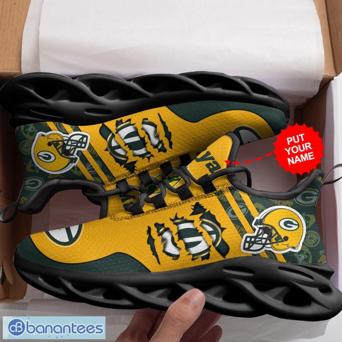 NFL Green Bay Packers Dark Green Black Edition Max Soul Shoes Gift