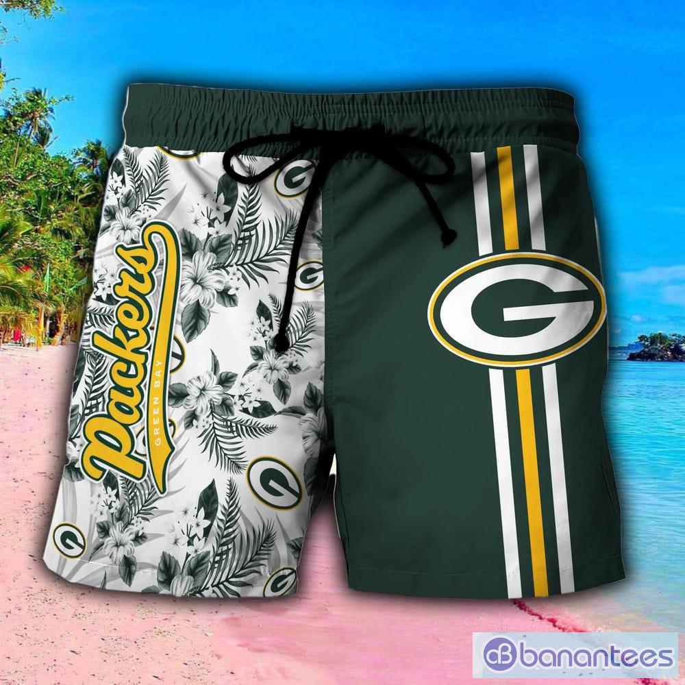 Green Bay Packers Casual Green Hawaiian Shorts Gift For Fans