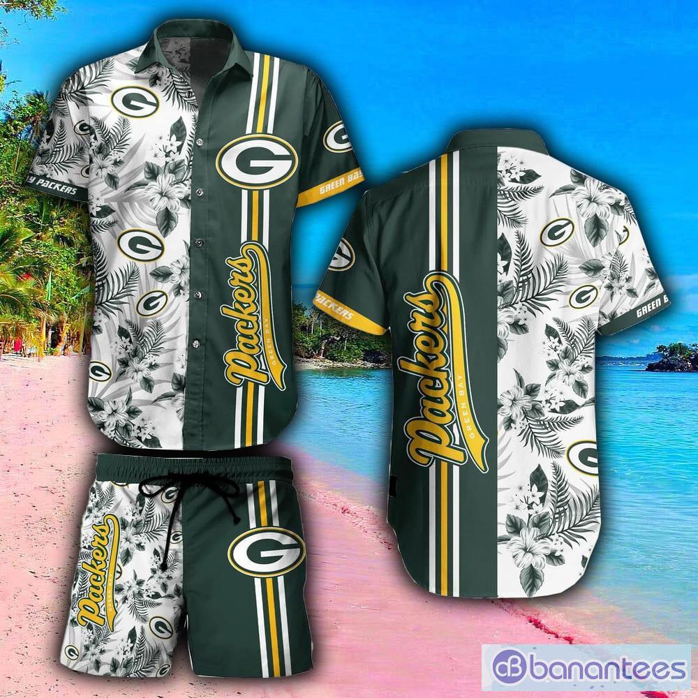 Green Bay Packers 3D Hawaiian Shorts style summer Gift For Mens