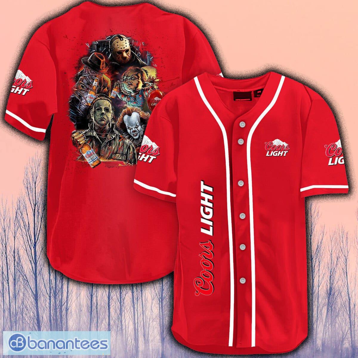 Halloween Horror Characters Coors Light Baseball Jersey Shirt Gift For Men And Women - Halloween Horror Characters Coors Light Baseball Jersey Shirt Gift For Men And Women Halloween Horror Characters Coors Light Baseball Jersey Shirt Gift For Men And Women - Halloween Horror Characters Coors Light Baseball Jersey Shirt Gift For Men And Women