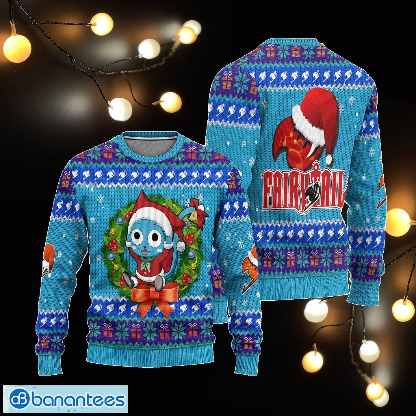 Fairy Tail Erza Scarlet Anime 2023 Holday Gift Ugly Sweater - Binteez