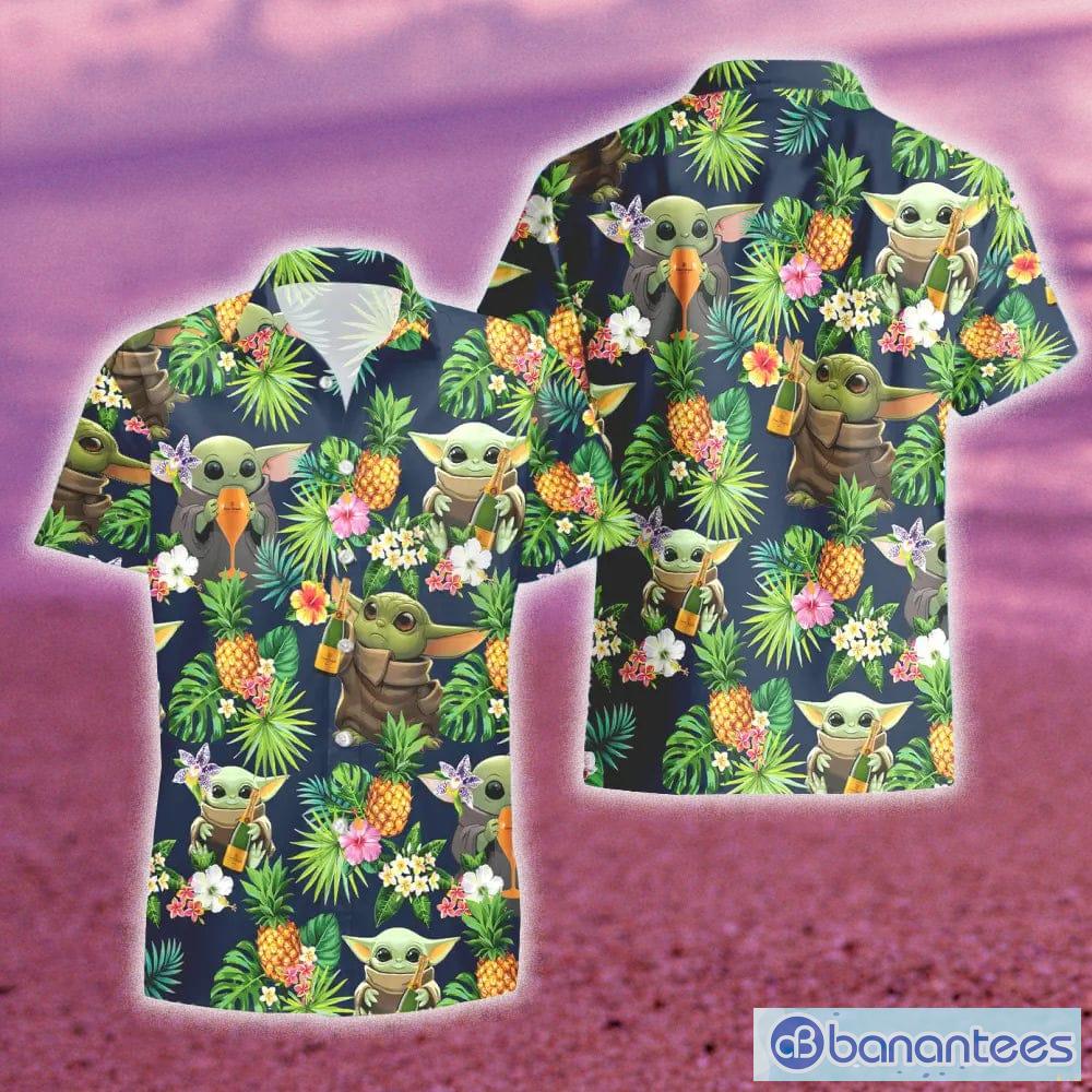 Buccaneers Baby Yoda Star Wars Beach Summer Hawaiian Shirt Full Over Print  - Banantees