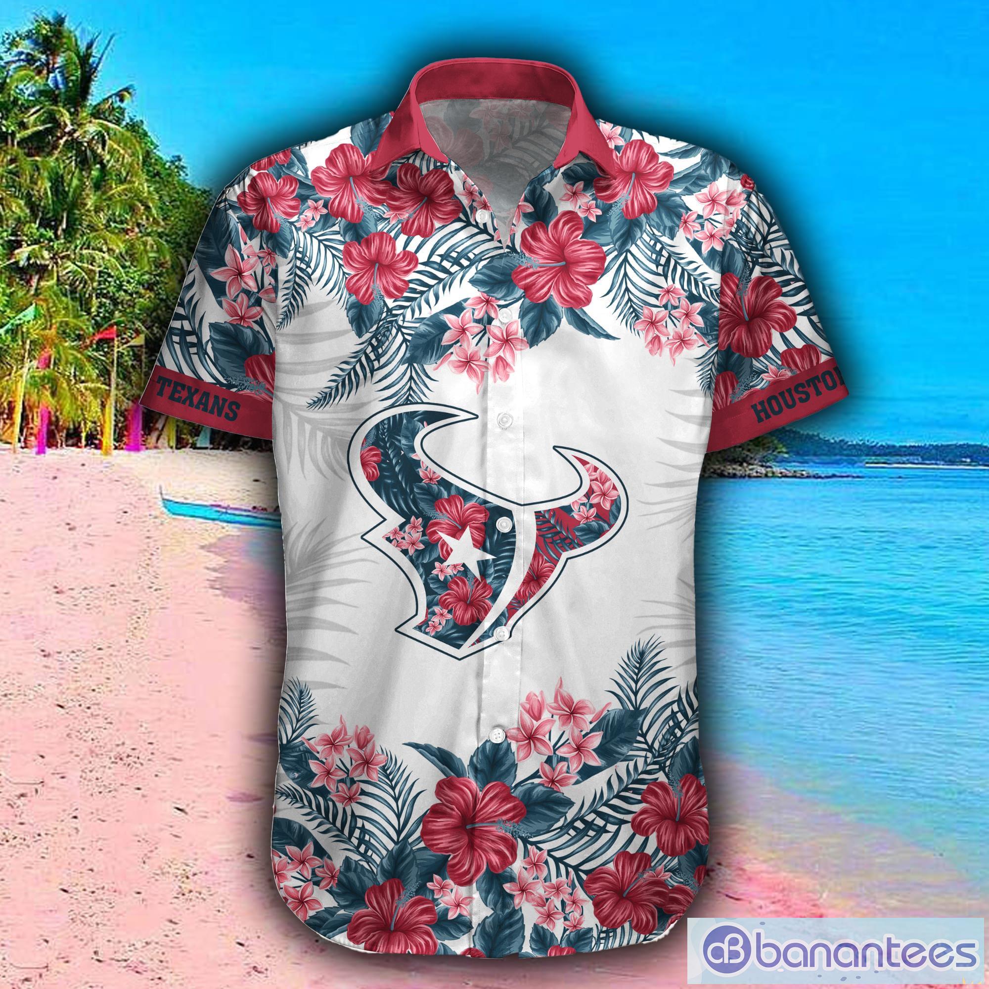 Houston Texans Custom Name NFL Hawaiian Shirt And Shorts Gift For Men And  Women Fans - Banantees