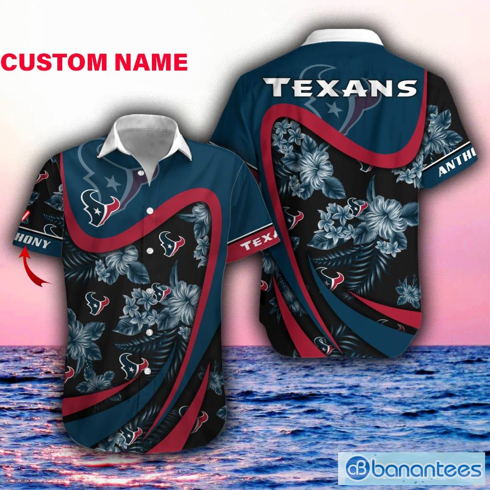 Houston Texans NFL Custom Name Hawaiian Shirt Special Gift For Men