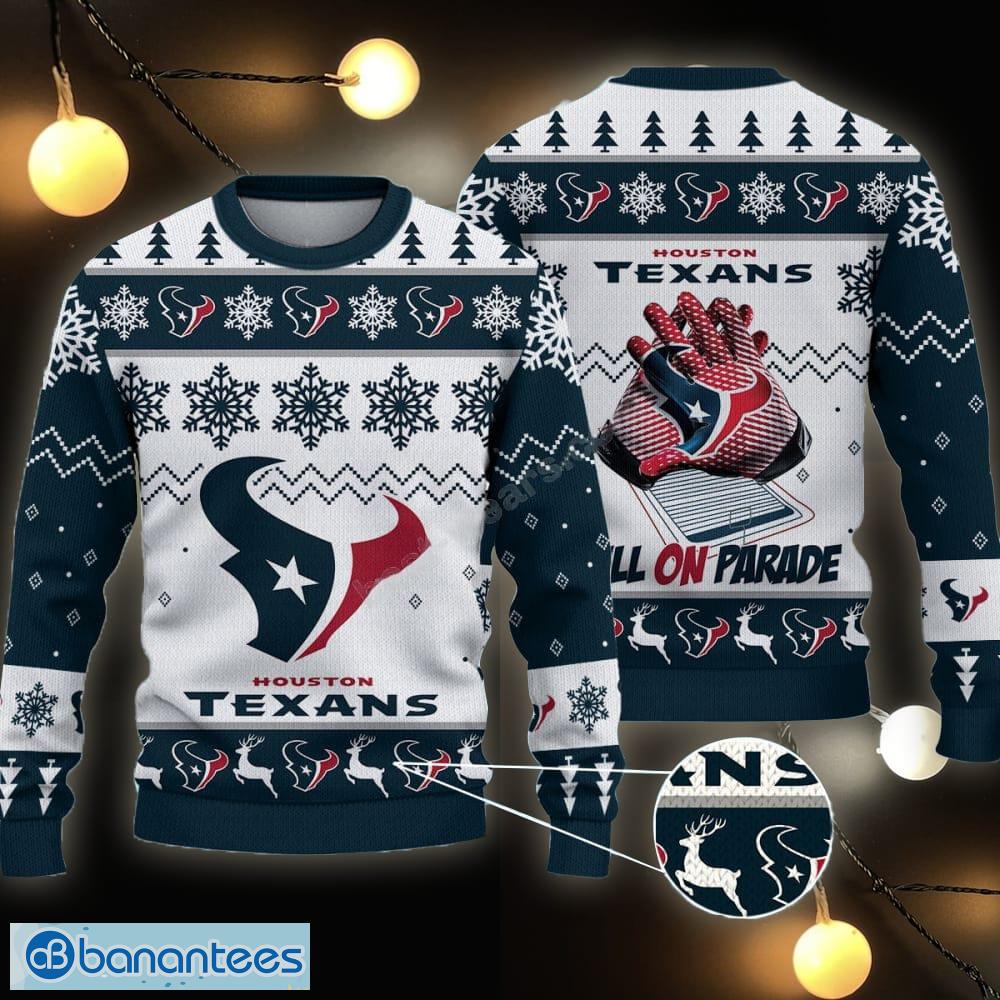 Houston Texans NFL Big Logo Ugly Christmas Sweater Gift For Fans - Banantees