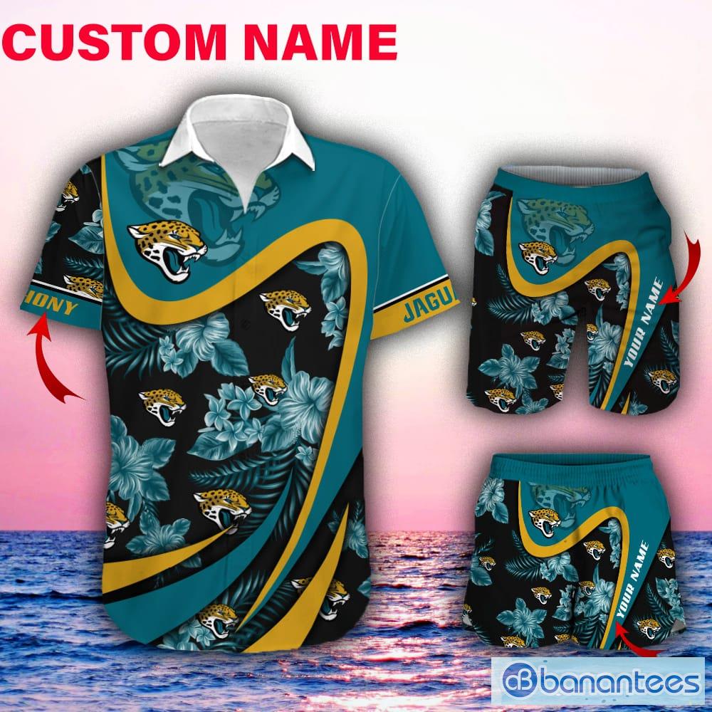 Jacksonville Jaguars American Flag Logo Hawaiian Shirt Vacation Gift For Men  And Women Gift - Banantees