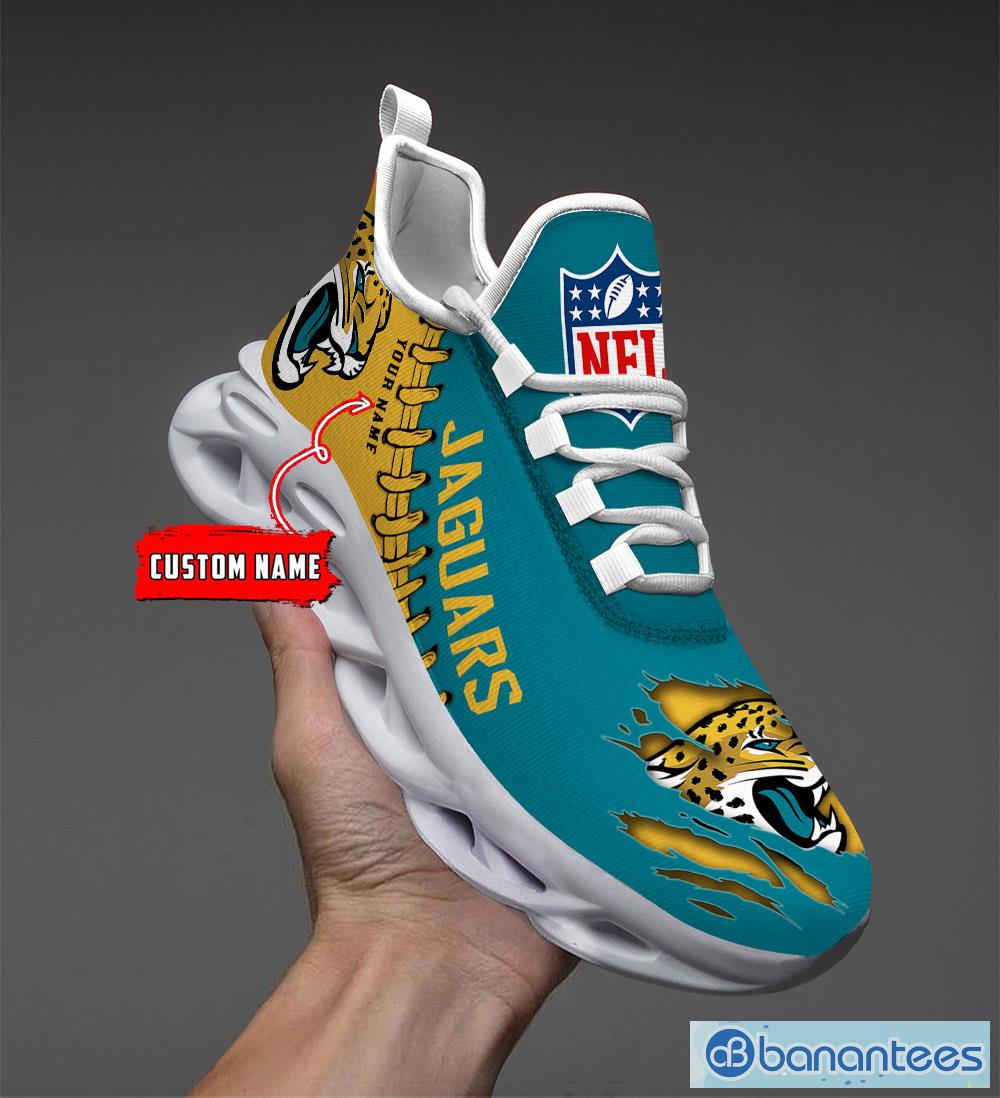 Jacksonville Jaguars Nfl Max Soul Sneakers Sport Shoes - Banantees