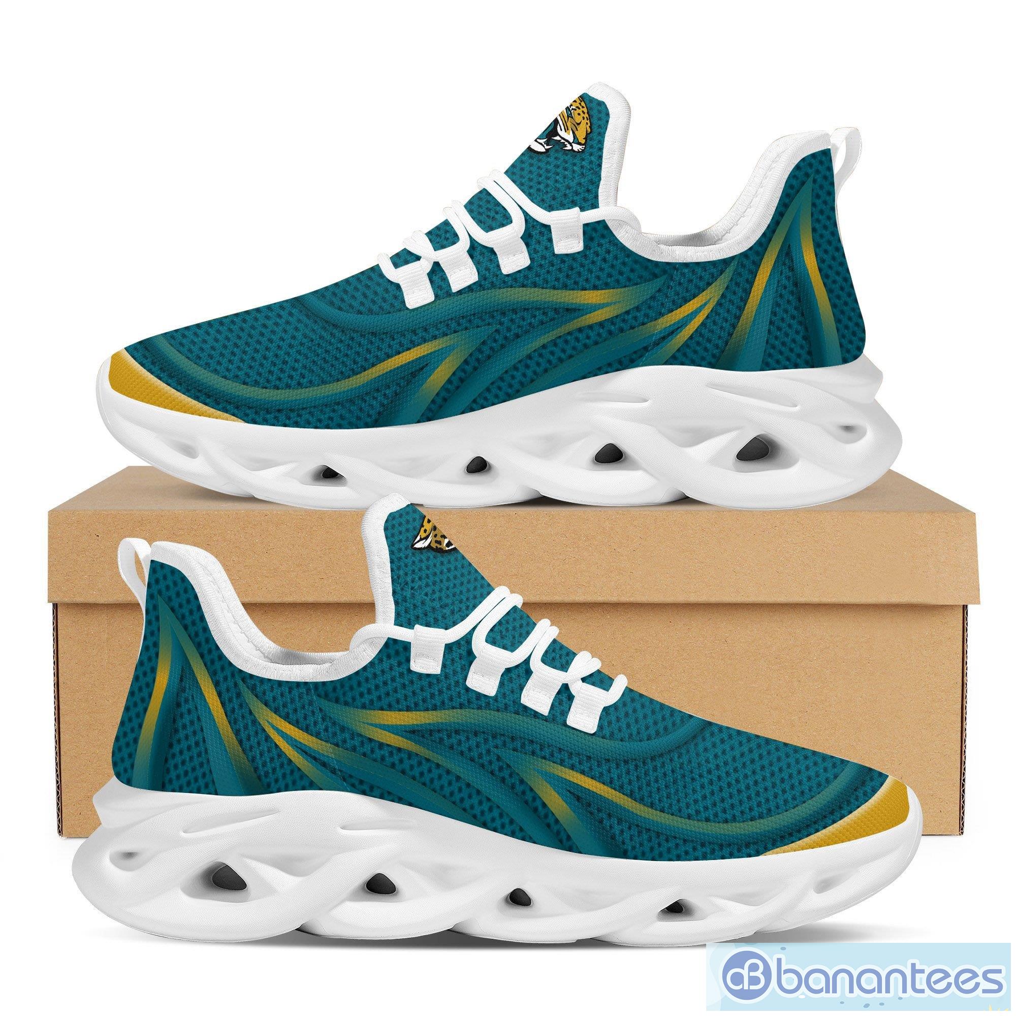 Jacksonville Jaguars Neon Flames Design Running Sneaker Max Soul Shoes Gift  For Men And Women - Banantees