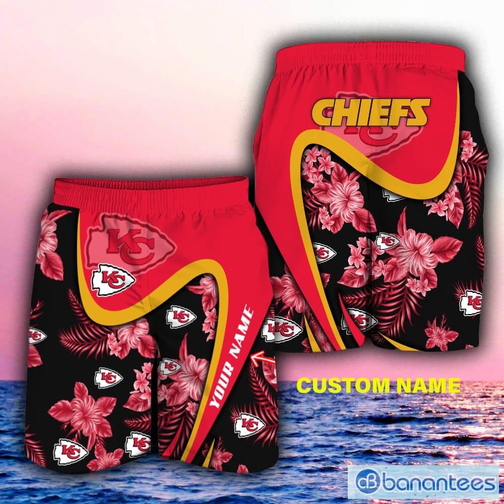 Kansas City Chiefs Custom Name NFL Hawaiian Shirt And Shorts Gift