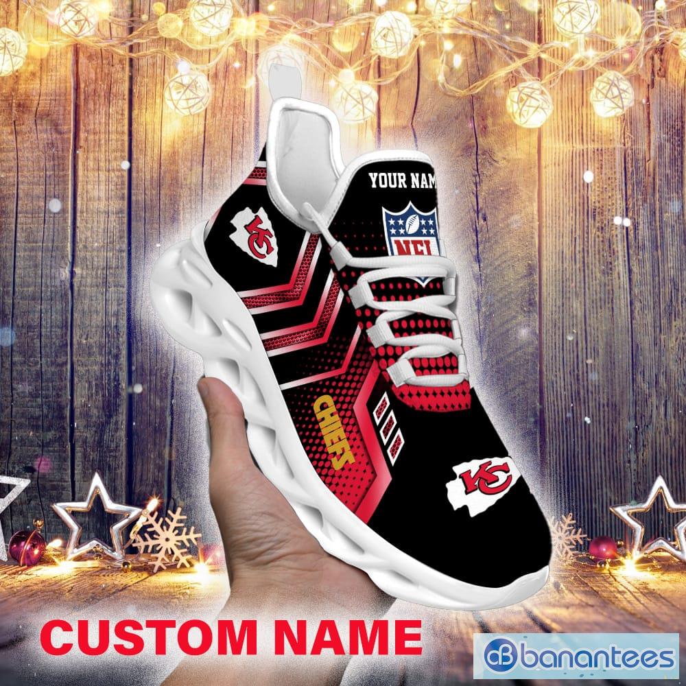 Kansas City Chiefs Custom Name NFL Max Soul Shoes Gift For Fans