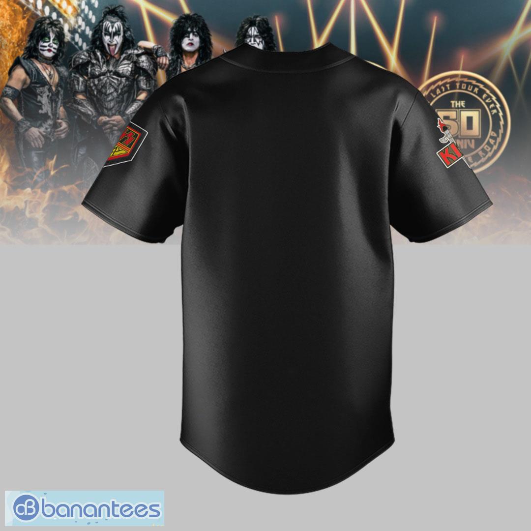 Kiss Tour 2023 Apparel Wicked band performance Baseball Jersey Shirt -  Banantees