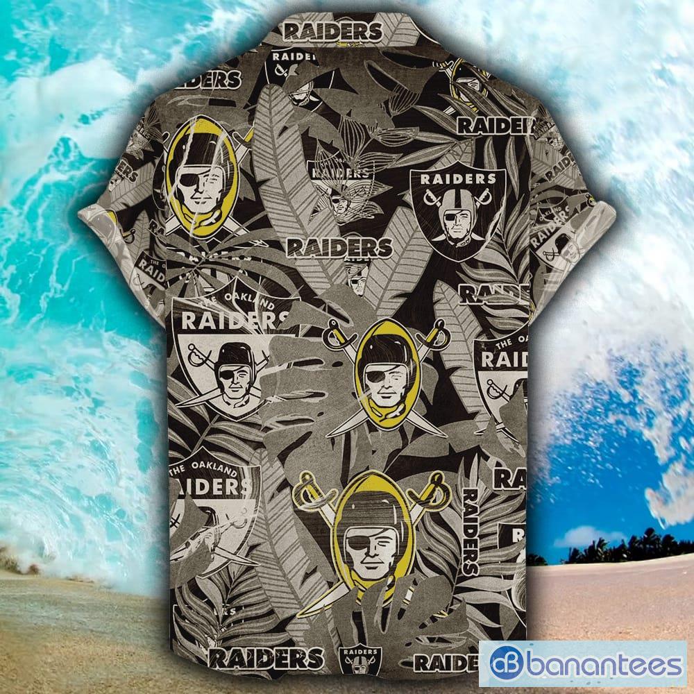 Las Vegas Raiders Vintage 3D Hawaiian Shirt Best For Fans Beach