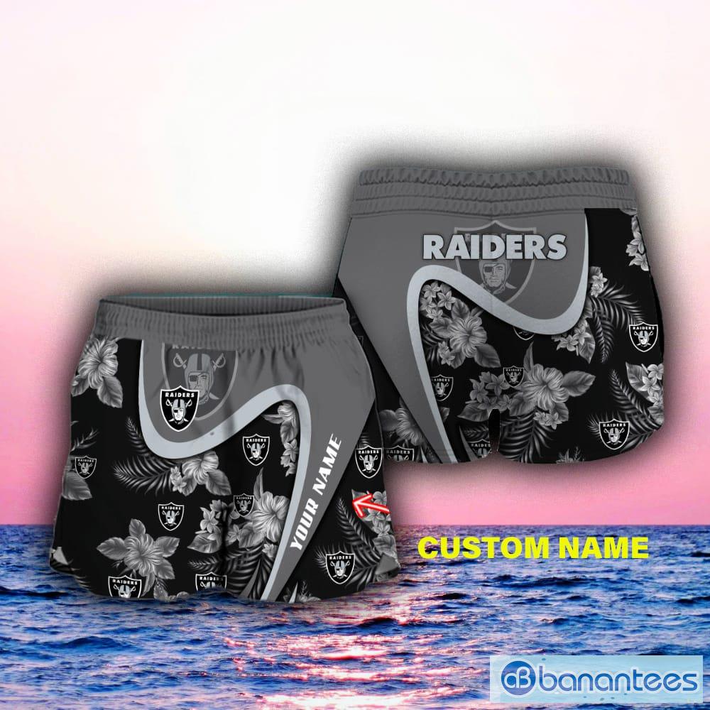 Las Vegas Raiders Custom Name NFL Hawaiian Shirt And Shorts Gift For Men  And Women Fans - Banantees