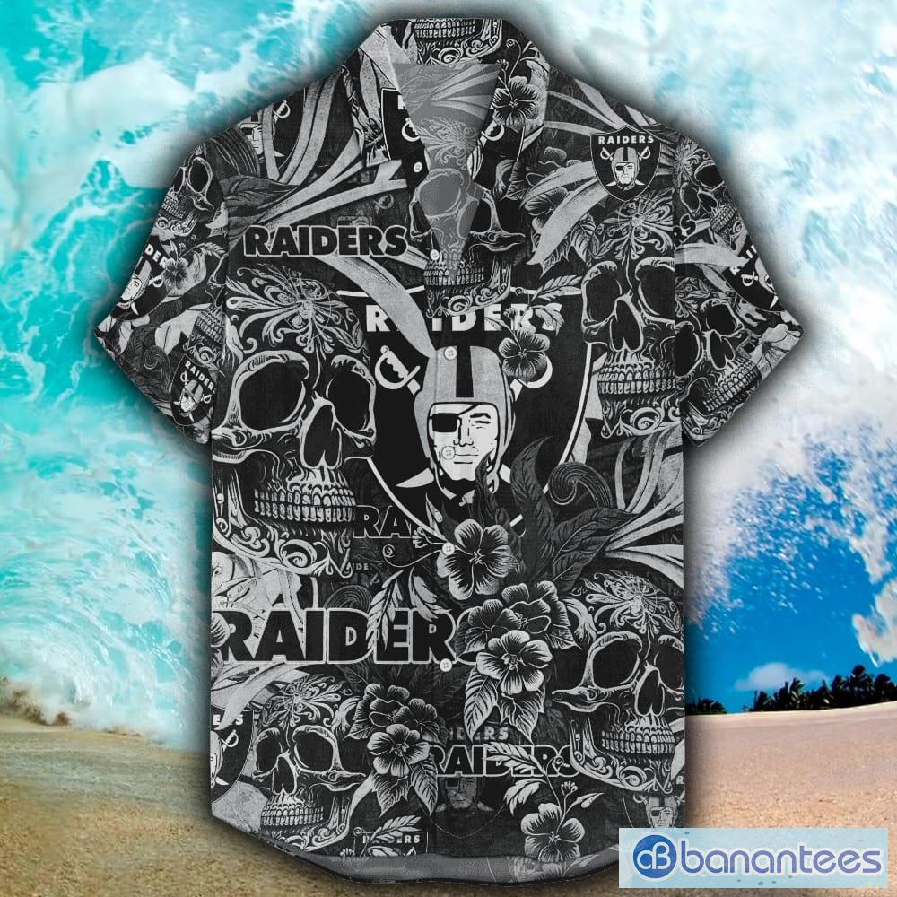 Las Vegas Raiders Hawaiian Jungle Skull NFL Beach Summer Men And Women For  Fans Gift - Banantees