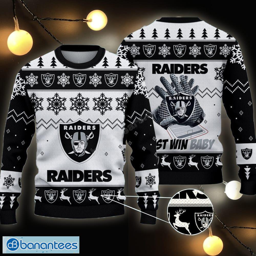 Las Vegas Raiders NFL Big Logo Ugly Christmas Sweater Gift For Fans -  Banantees