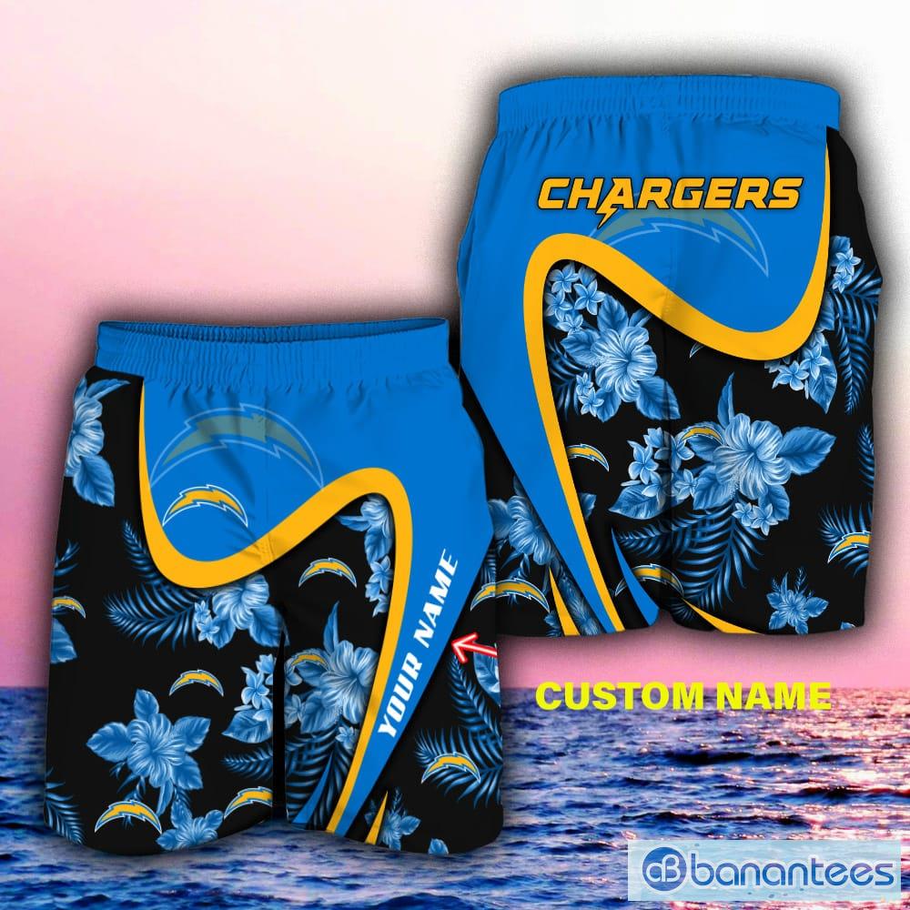 Los Angeles Chargers Nfl Hawaiian Shirt And Shorts Summer Beach Lover -  Banantees