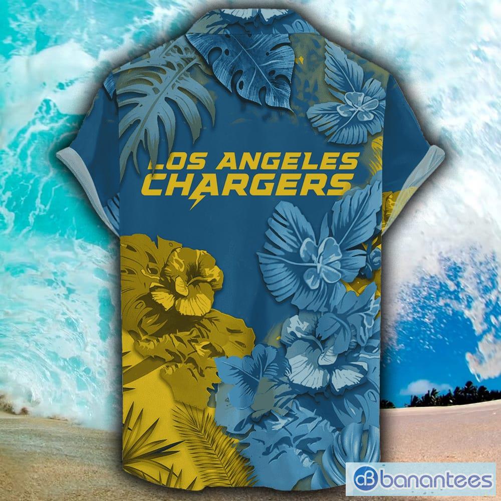 Los Angeles Chargers Nfl Hawaiian Shirt And Shorts Summer Beach Lover -  Banantees