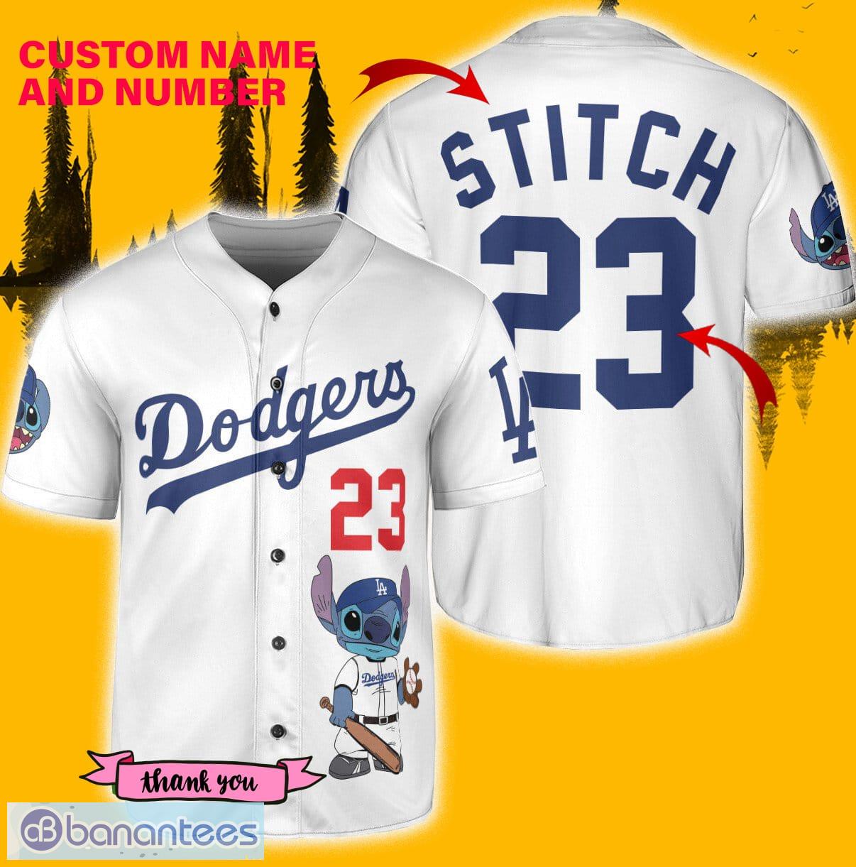 Los Angeles Dodgers Stitch CUSTOM Baseball Jersey 