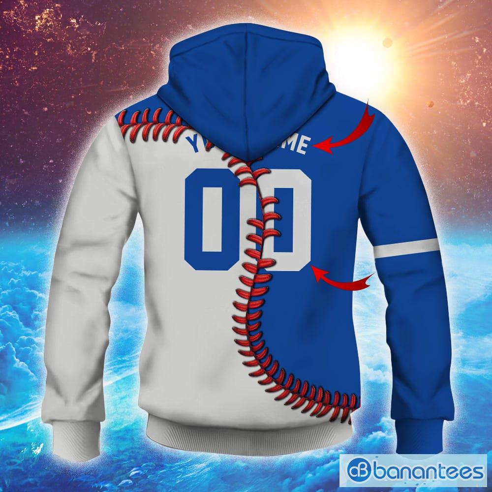 MLB Los Angeles Dodgers Mix Jersey Custom Personalized Hoodie