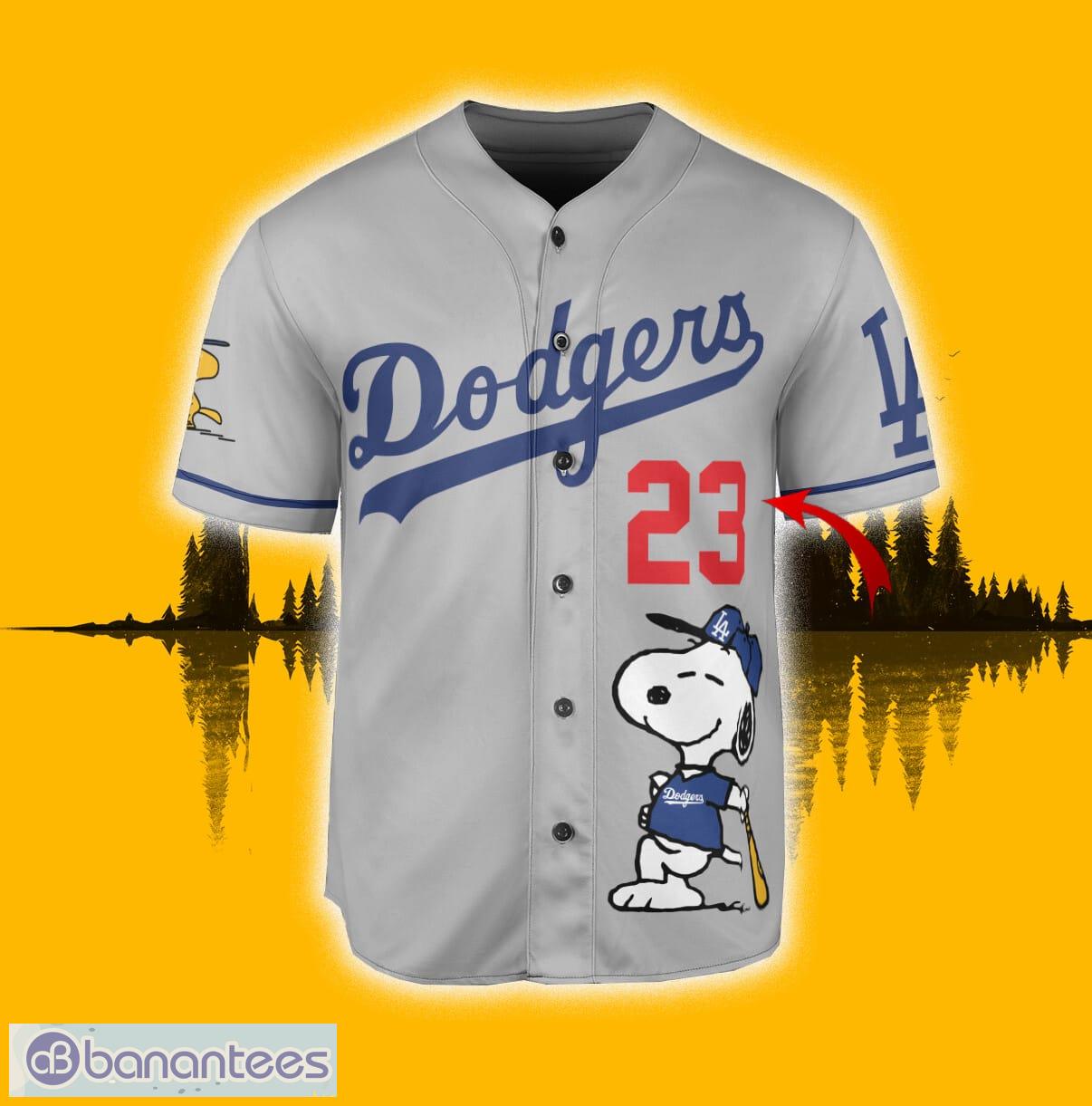 Snoopy LA Dodgers NBA Baseball Shirt - High-Quality Printed Brand