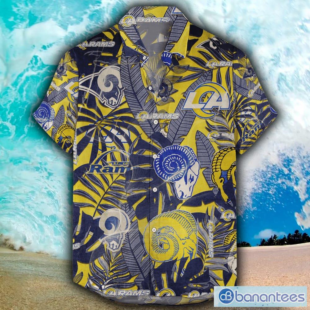 Los Angeles Rams Custom Name NFL Floral Hawaiian Shirt And Shorts Gift For  Men And Women Fans - Banantees