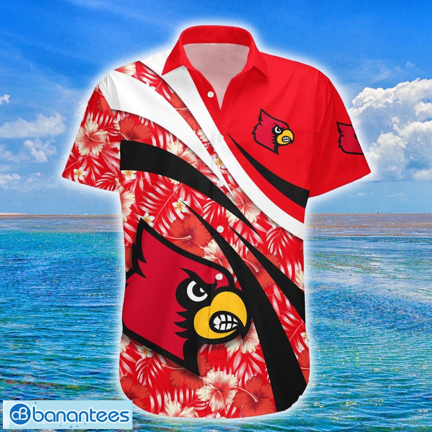 Louisville Cardinals Beach Shirt Men And Women Gift Hawaiian Shirt