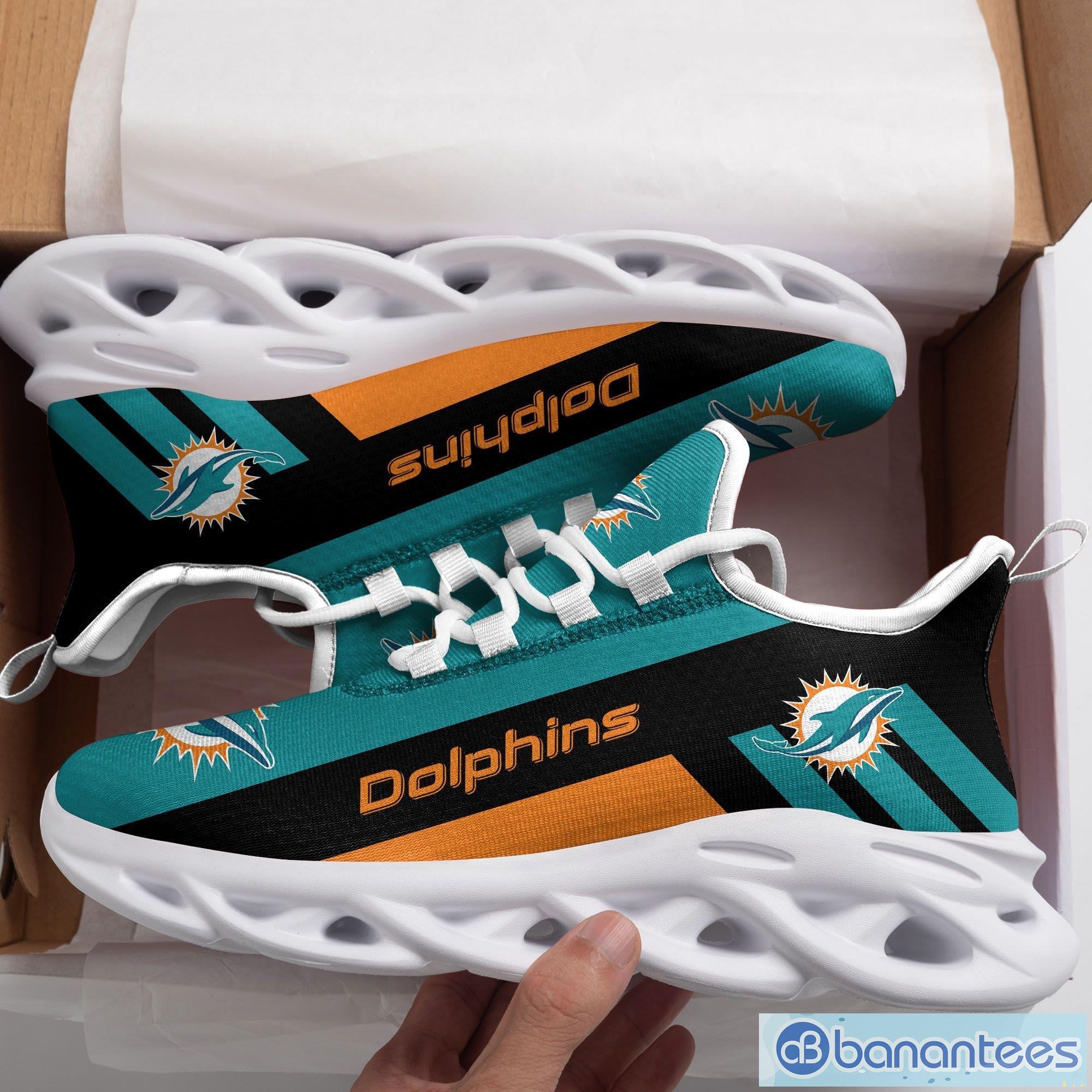 Miami Dolphins NFL Max Soul Sneakers Running Shoes - Banantees